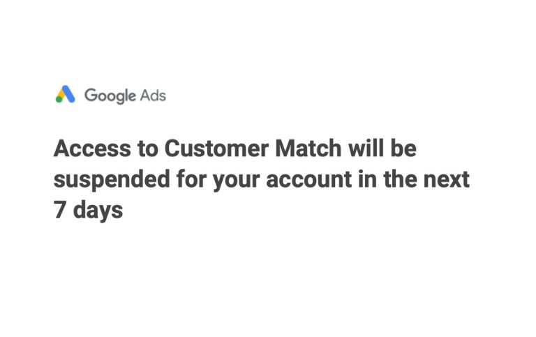 Google Ads - Customer Match Policy Issue
